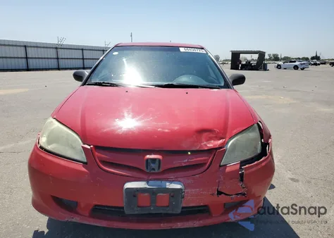 2005 Honda Civic Lx from USA, damaged, VIN 1HGEM22545L037588